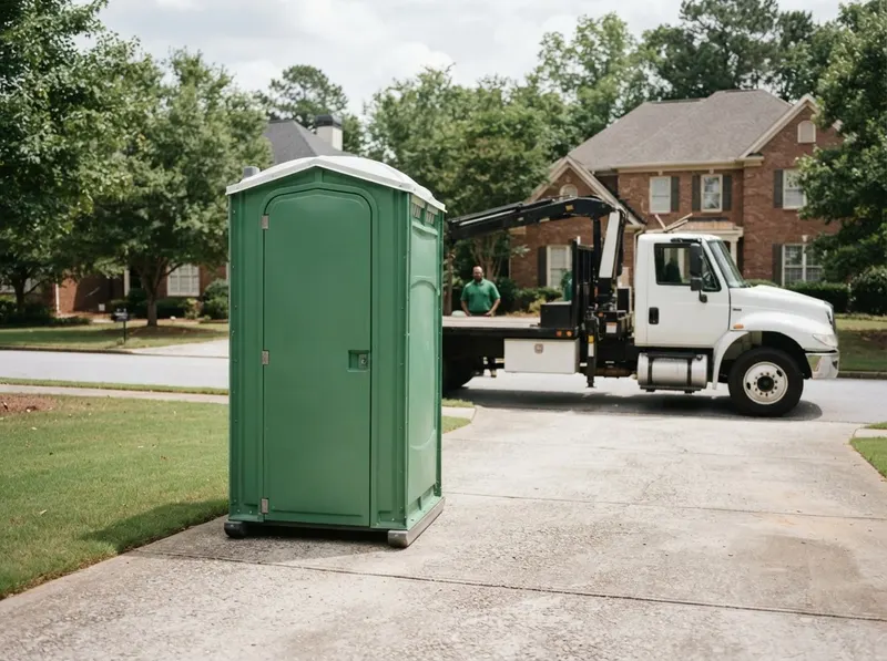 Crane-Lift & High-Rise Portable Restrooms in Atlanta, GA